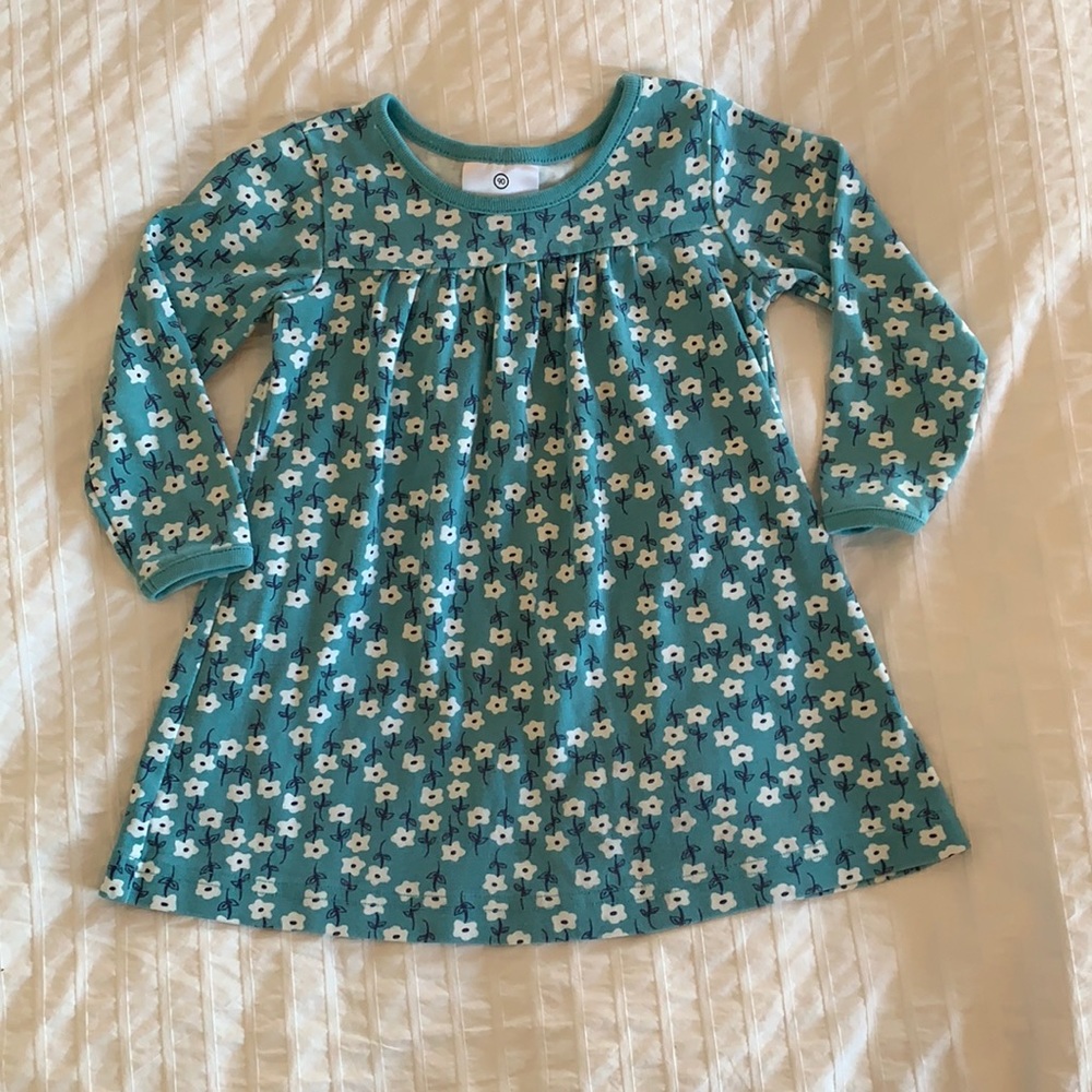 Hanna Andersson floral cotton dress - 3T
